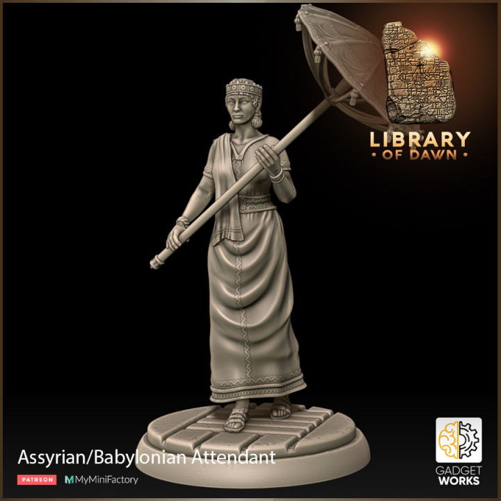 Babylonian King and Retinue - Library of Dawn image
