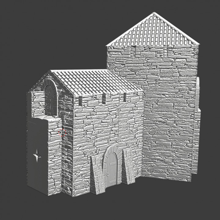 Medieval tower and house combined - Modular castle system image