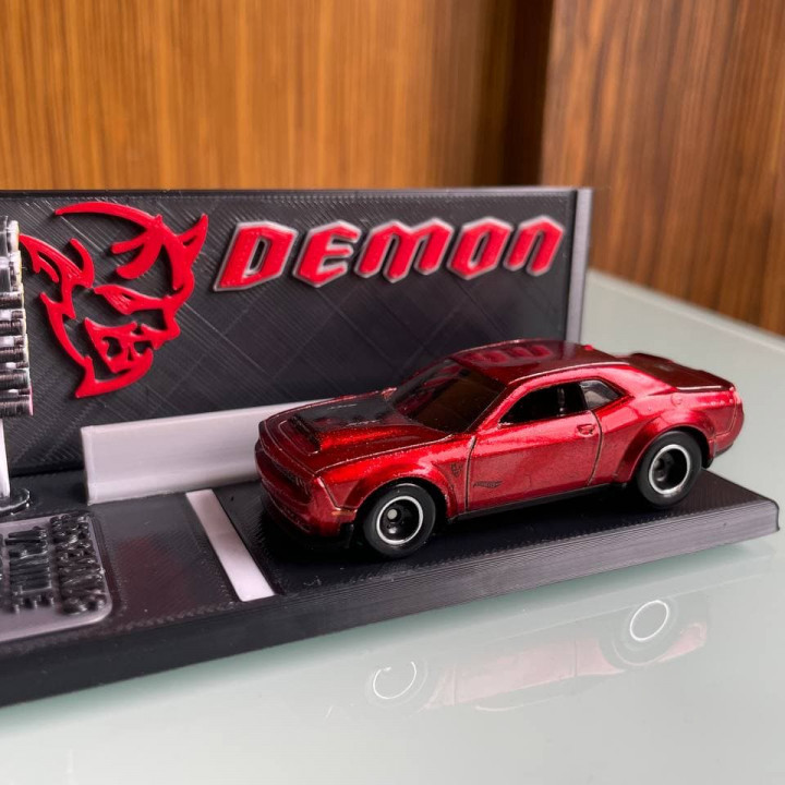 Hotwheels Dodge Challenger SRT Demon Display Base image