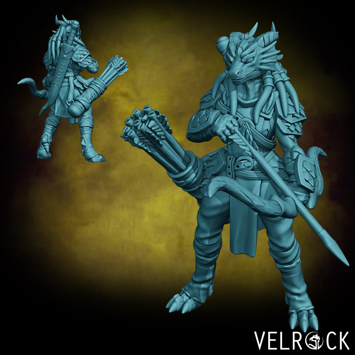 Dragonfolk Soldier/City Guard 10 (Female) (PRESUPPORTED) image