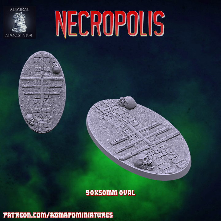 Necropolis 90*50mm  Base  (Pre-supported) image