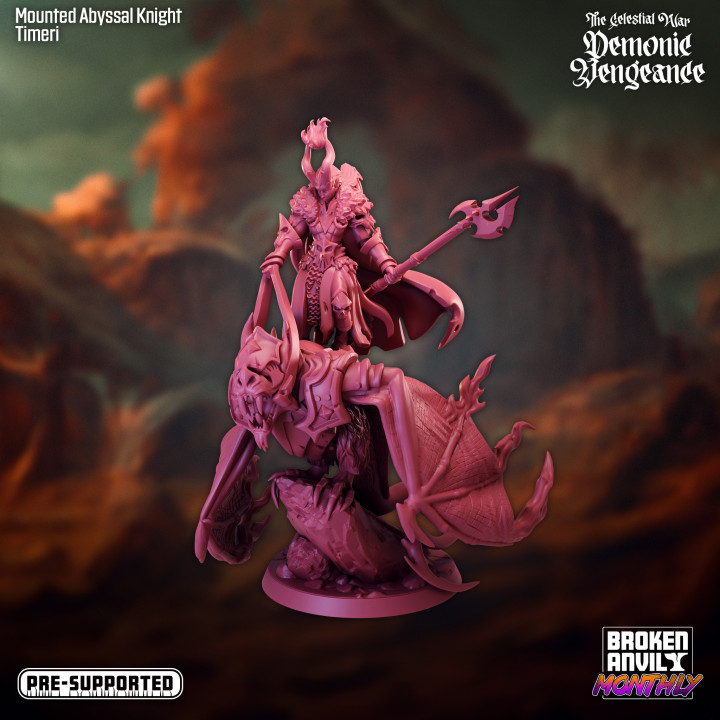 The Celestial War: Demonic Vengeance Mounted Abyssal Knight Timeri 01 image