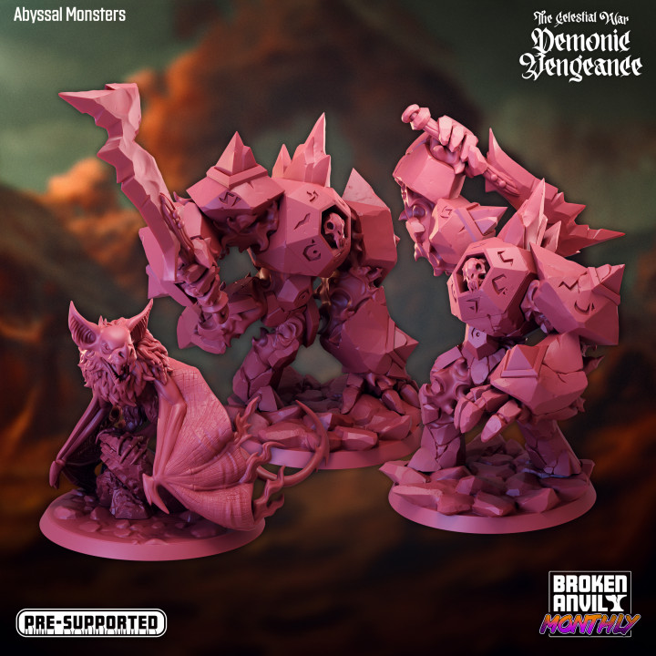 The Celestial War: Demonic Vengeance Abyssal Monsters Group image