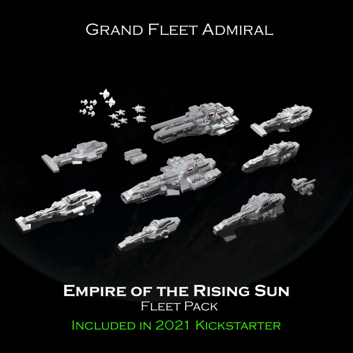 SCI-FI Ships Fleet Pack - Empire of the Rising Sun - Presupported image