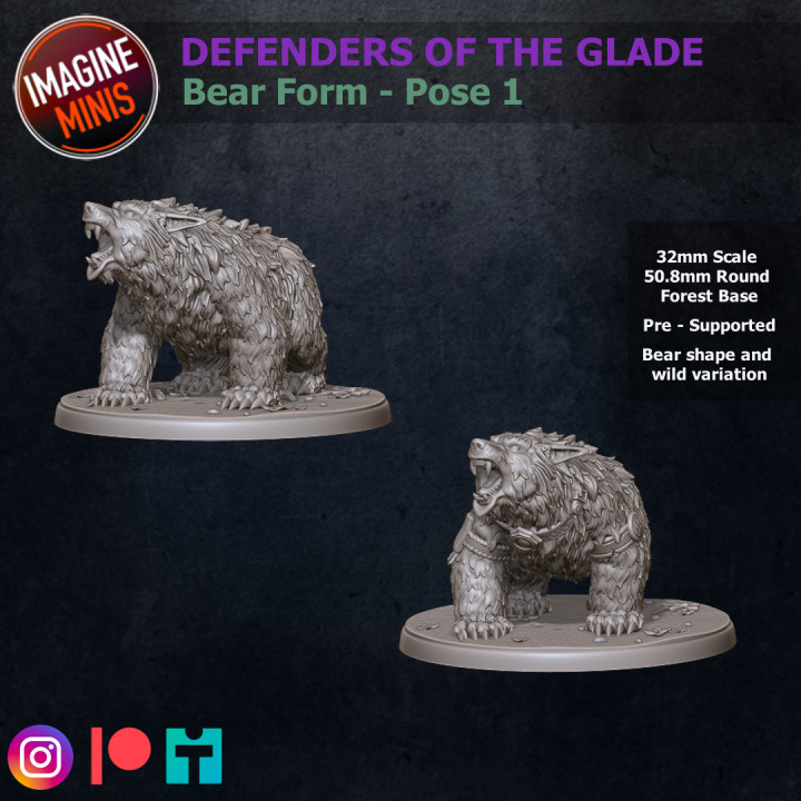 WP - Defenders Of The Glade - Bear Form Pose 1 image
