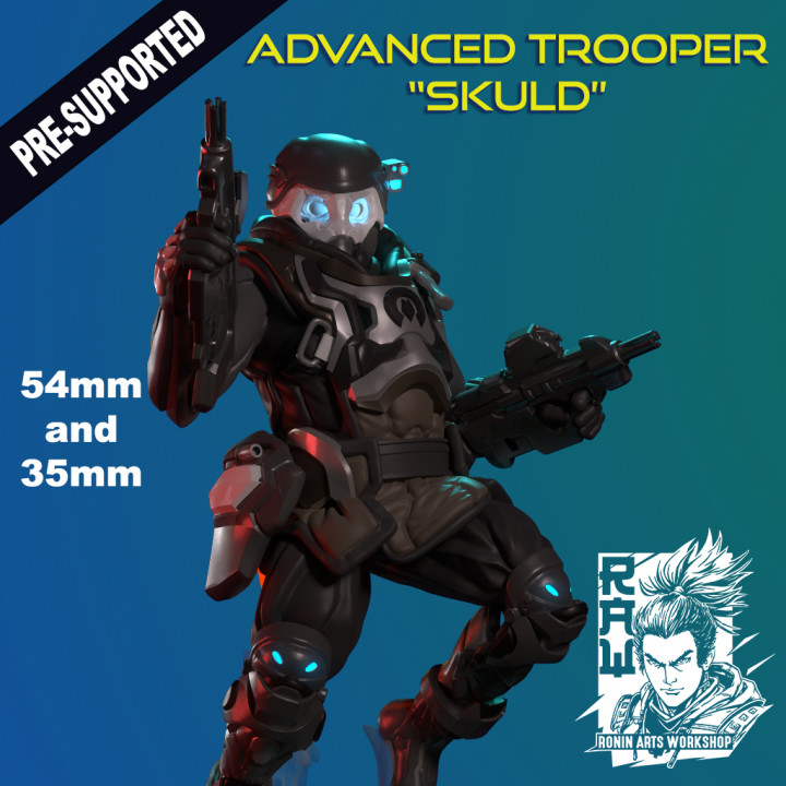 Advanced Trooper "Skuld" - Dual Version Cyberpunk Soldier image