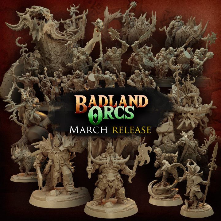 Titan Forge Miniatures - 2022 - March - Badland Orcs image