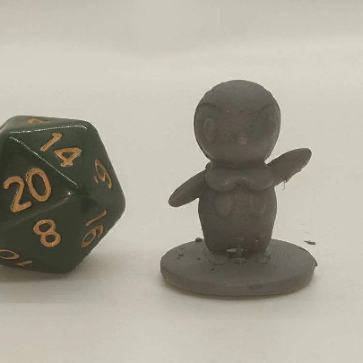 Pokemon inspired, Piplup Tabletop DnD miniature image