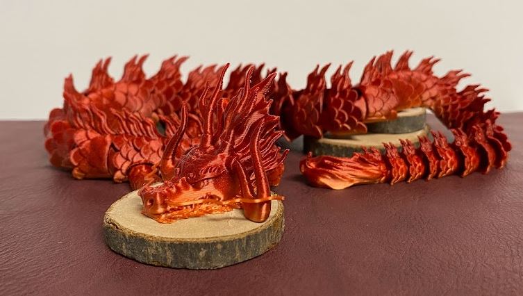 3D Print of ARTICULATED DRAGON - KAIDO ONE PIECE by Dragons