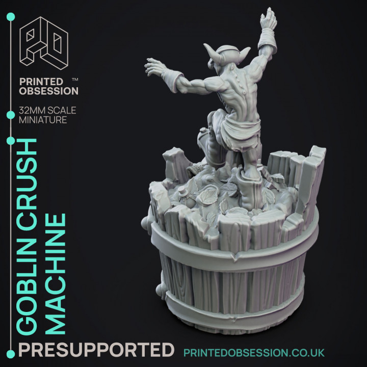 Crusher - Goblin Potion Brewers - PRESUPPORTED - 32mm Scale image