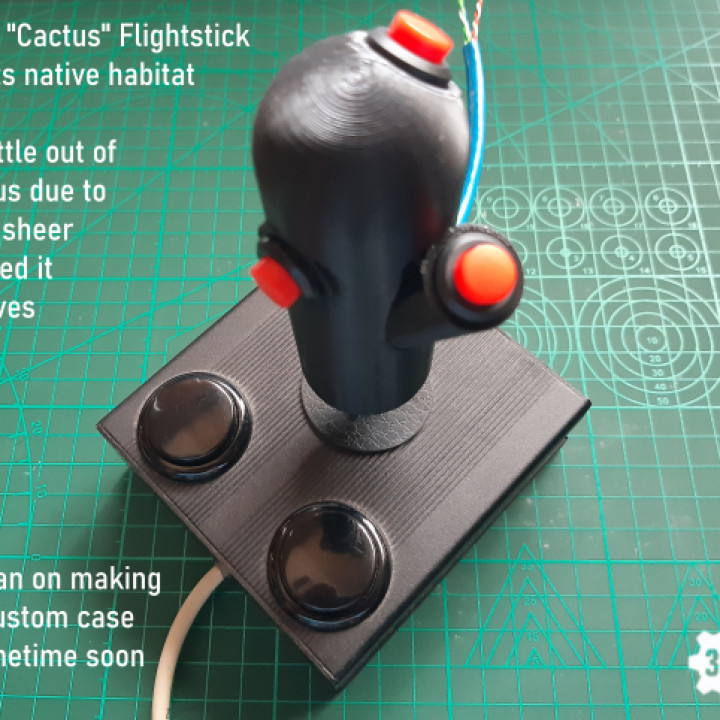 Digital 3-Button Arcade Flightstick to fit Sanwa type joystick stem image