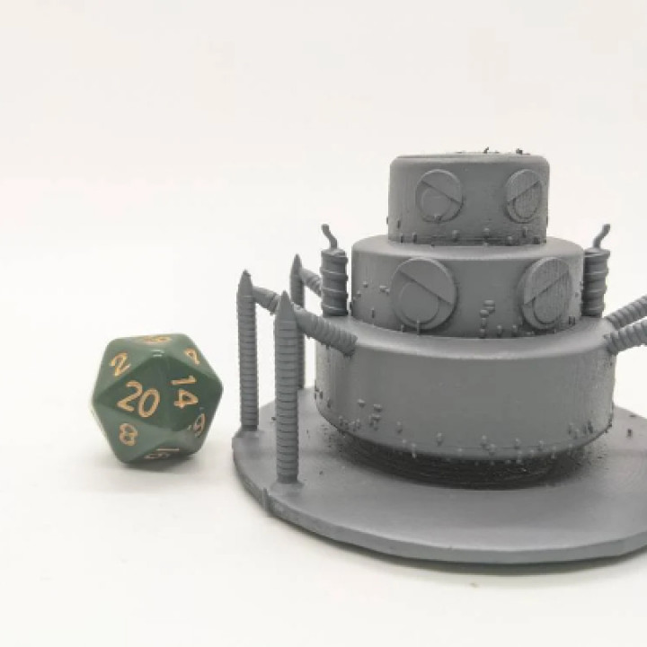 Bugsnax  inspired, Daddy Cake Legs, Tabletop DnD miniature image