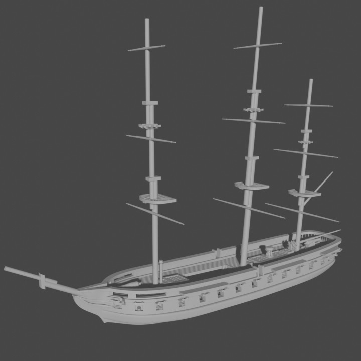 1:285/6mm American Frigate "USS Cumberland" (1842-62) 285-US-2