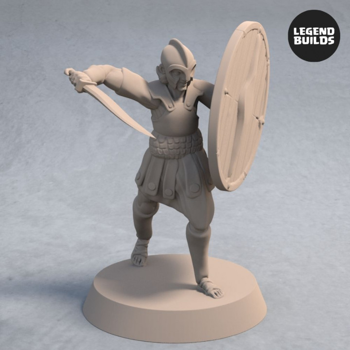 Soldiers of Nemis with Sword and Shield – Pose 2 image