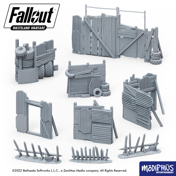 Fallout: Wasteland Warfare - Print at Home - Settlement Walls image