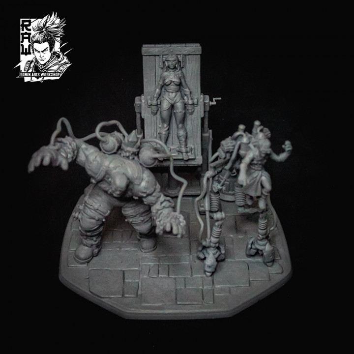 Master Dario, Grigor, and Nenia - Frankenstein's Lab Diorama image