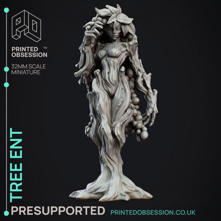 Coffee Ent - Female Tree Ent - Goblin Potion brewers - PRESUPPORTED - 32mm scale image