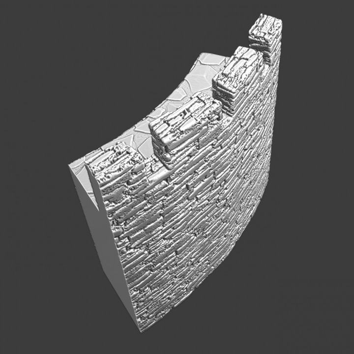 Curved wall section - Modular castle system image