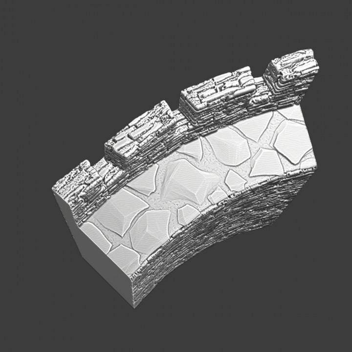 Curved wall section - Modular castle system image