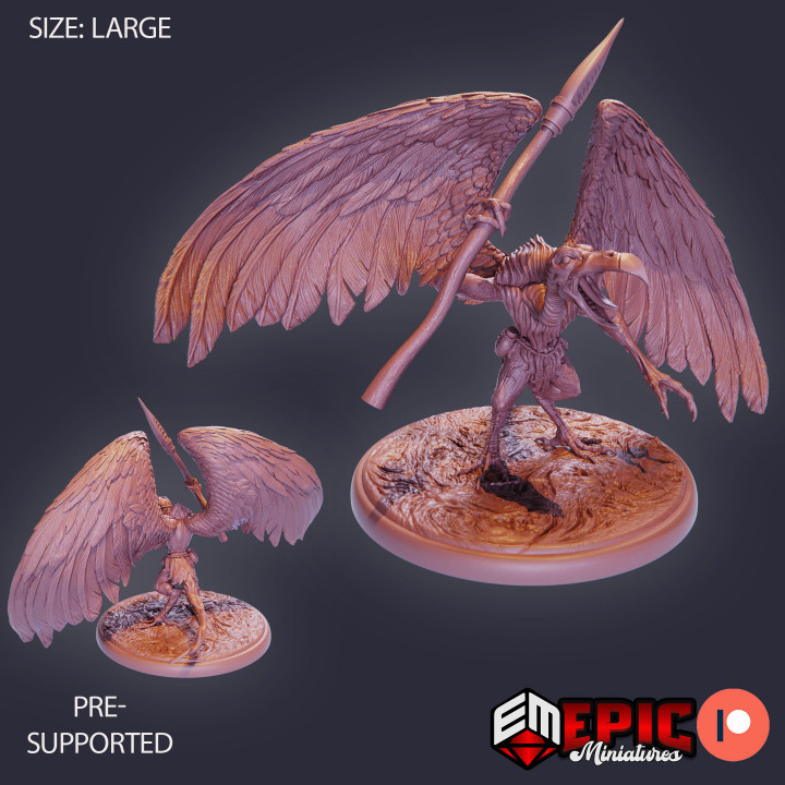 Vulture Demon Spear / Demonic Encounter / Winged Devil image