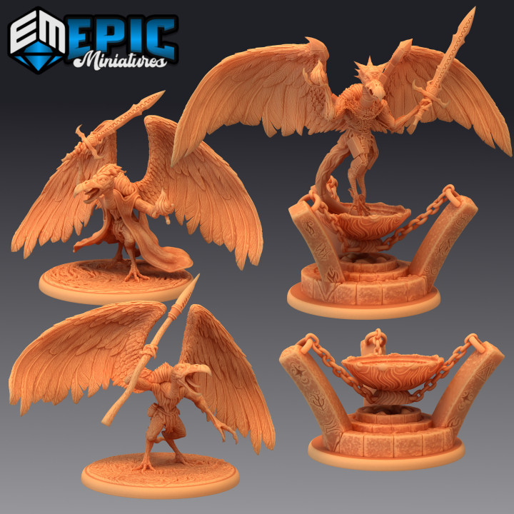 Vulture Demon Set / Altar / Demonic Encounter / Winged Devil image