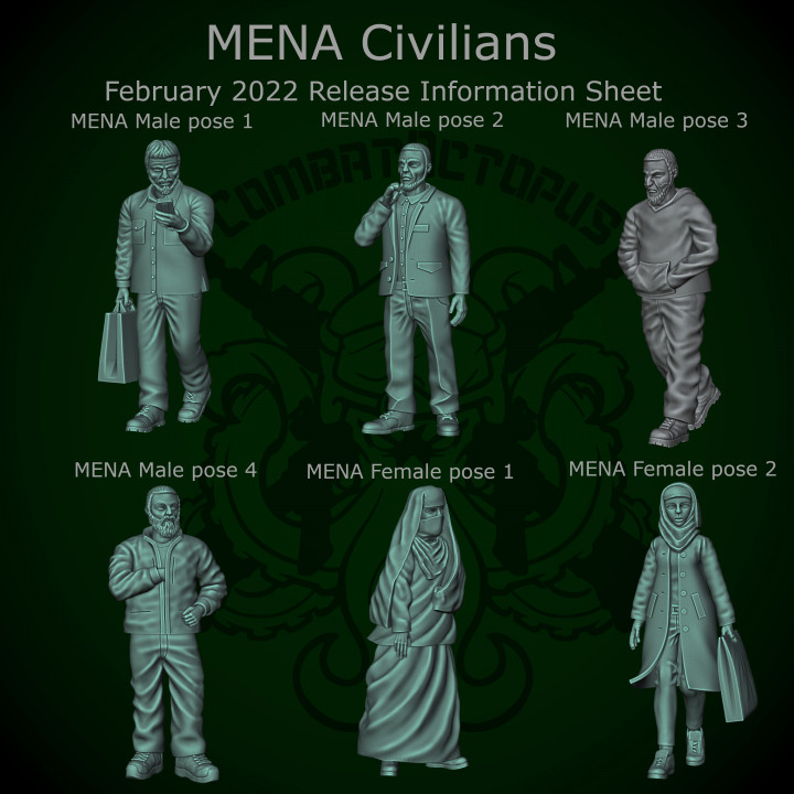 Patreon pack 08 - February 2022 - MENA Civilians image
