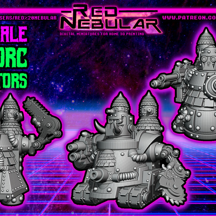Retro Space Orc Crushinators (8mm - 10mm scale) image