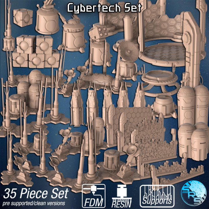 Cybertech Themed Scatter Terrain image