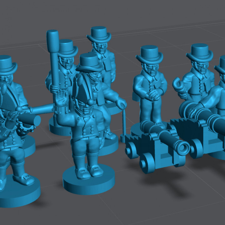6-15mm Royal Navy Gun Crew NAP-GB-12