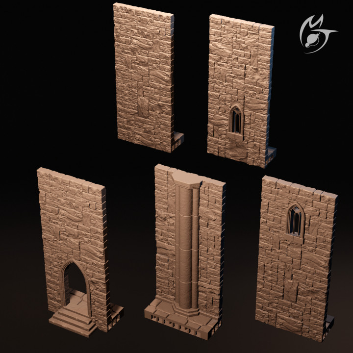 Castle Wyrthstolt - Gothic modular OpenLOCK terrain Fortress image