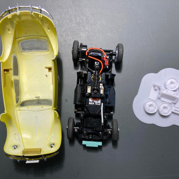 Tamiya1300 VW beetle bug 1:24 Kyosho Mini-z conversion image