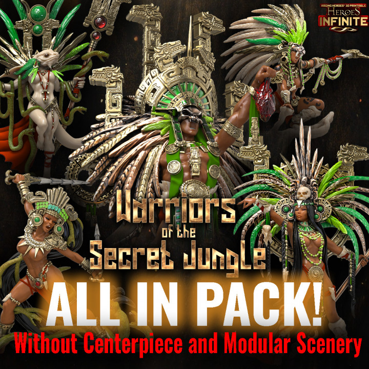 Warriors of the Secret Jungle All in Pack (without scenery/Centerpiece) image