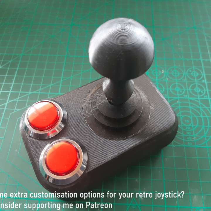 "The Compact" Retro joystick made from arcade parts image