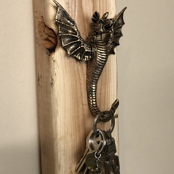 Heraldic Dragon(Amphiptere) Wall Hook image