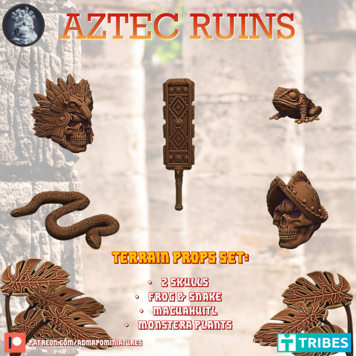 Aztec Deco Props (Pre-supported) image