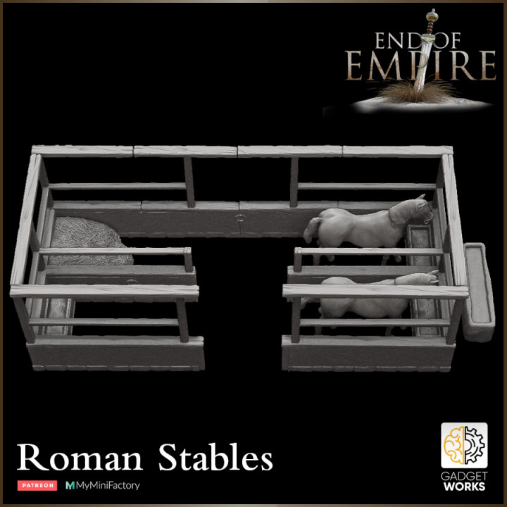 Roman Stables with Horse - End of Empire image