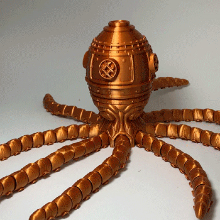 THE OCTOGAUGE | STEAMPUNK ARTICULATED OCTOPUS image