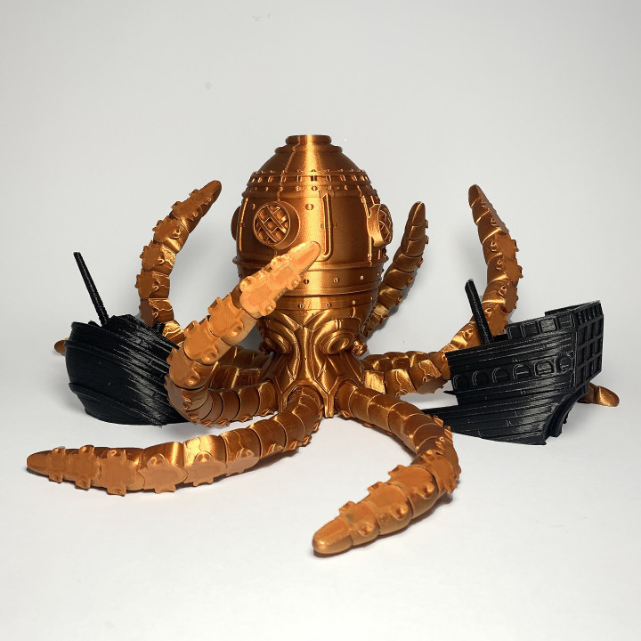 THE OCTOGAUGE | STEAMPUNK ARTICULATED OCTOPUS image