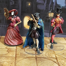 Picture of print of Lady of Pox - D&D 12 Model Set - PRESUPPORTED - 32mm Scale