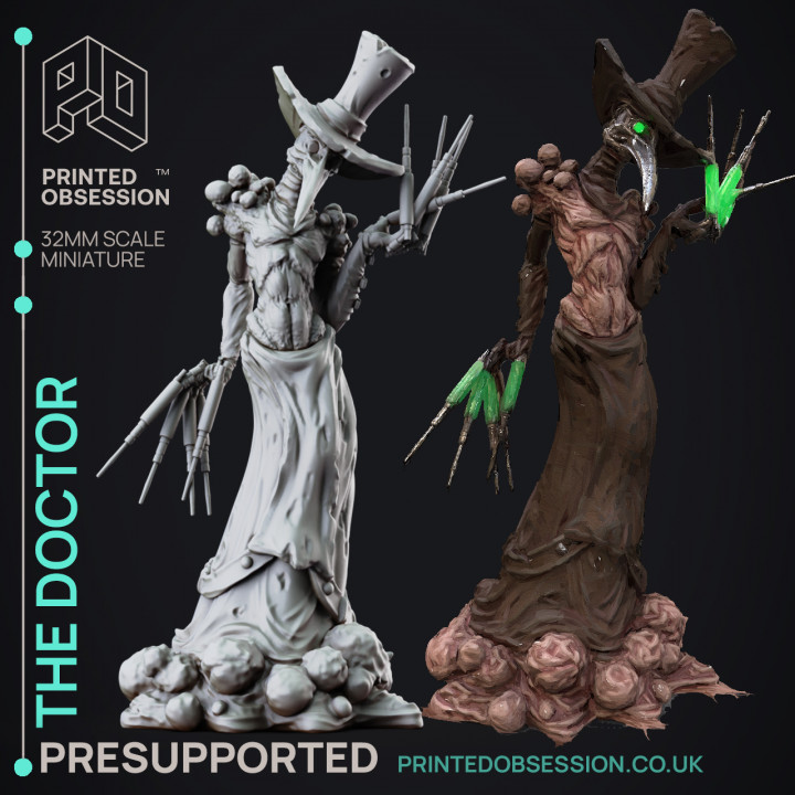 Lady of Pox - D&D 12 Model Set - PRESUPPORTED - 32mm Scale image