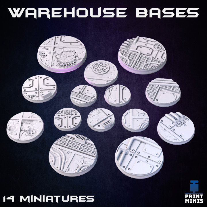 Warehouse Bases (14 miniatures) - Raid in Zadorn Collection image