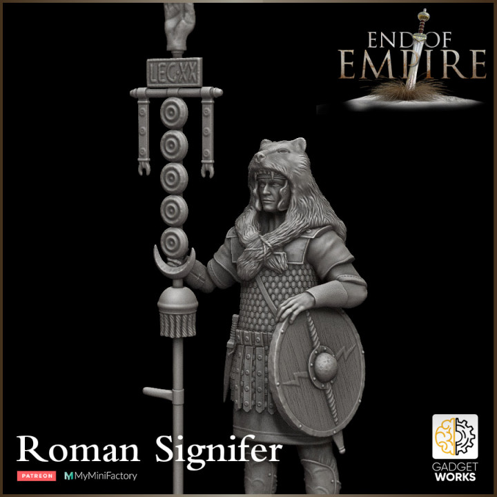 Roman Officers, Centurion and Standard - End of Empire image