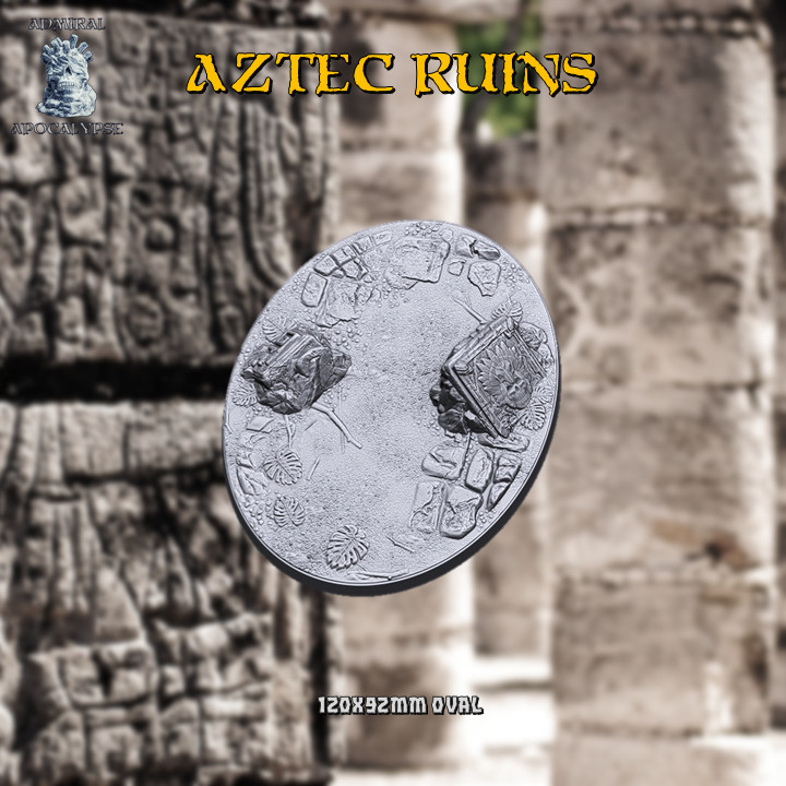 Aztec Ruins 120x90mm Base (Pre-supported) image