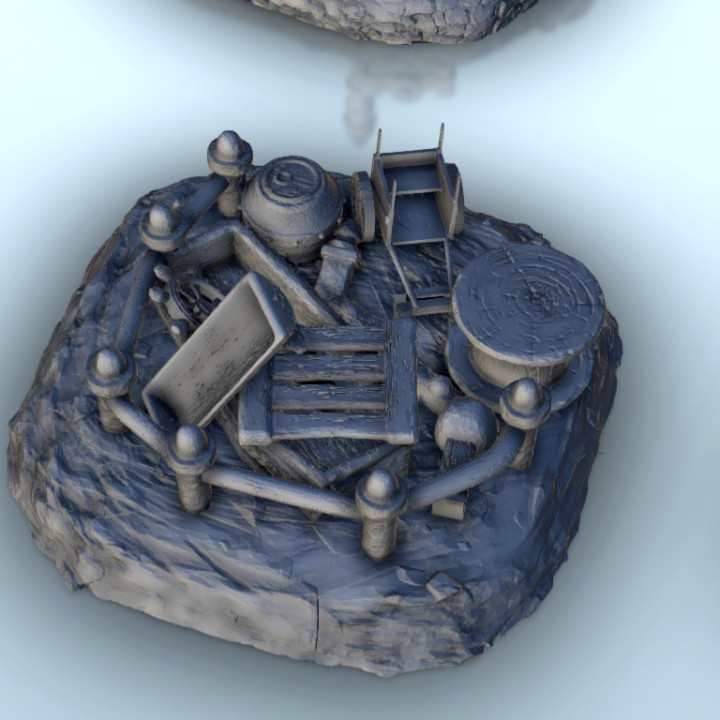 Barricades set 8 - Hobbit medieval scenery terrain wargame image