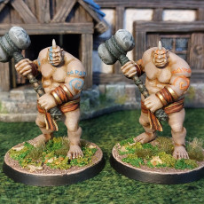 Picture of print of Ogre Brute Attack pose