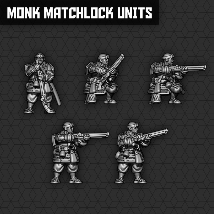 Warrior Monk Matchlock Units