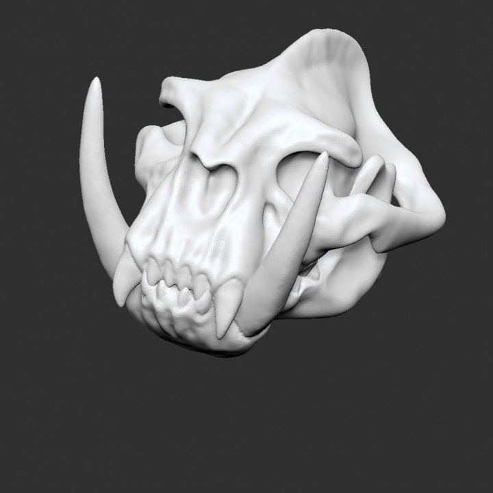 Saberbeast skull for wargaming image