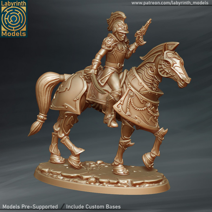 Magitek Cuirassier Knights - 28mm and 32mm scale image