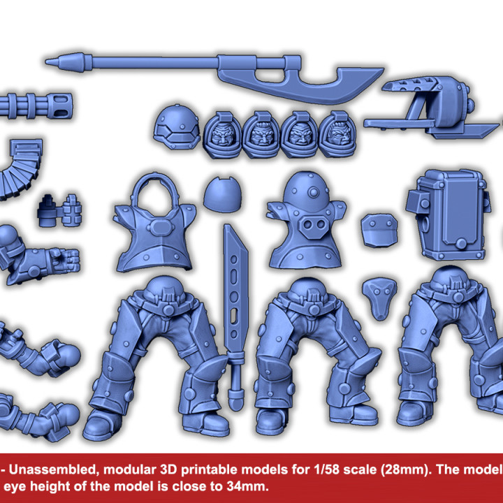 Astral Sailors - Modular Bits - Tactical Squad image