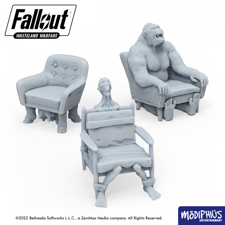 Fallout: Wasteland Warfare - Print at Home - The Pack: Animal Decor image